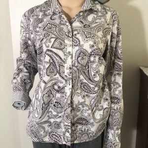 Jones New York Signature Women’s LongSleeve Blouse